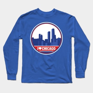 I Love Chicago T-Shirt Long Sleeve T-Shirt